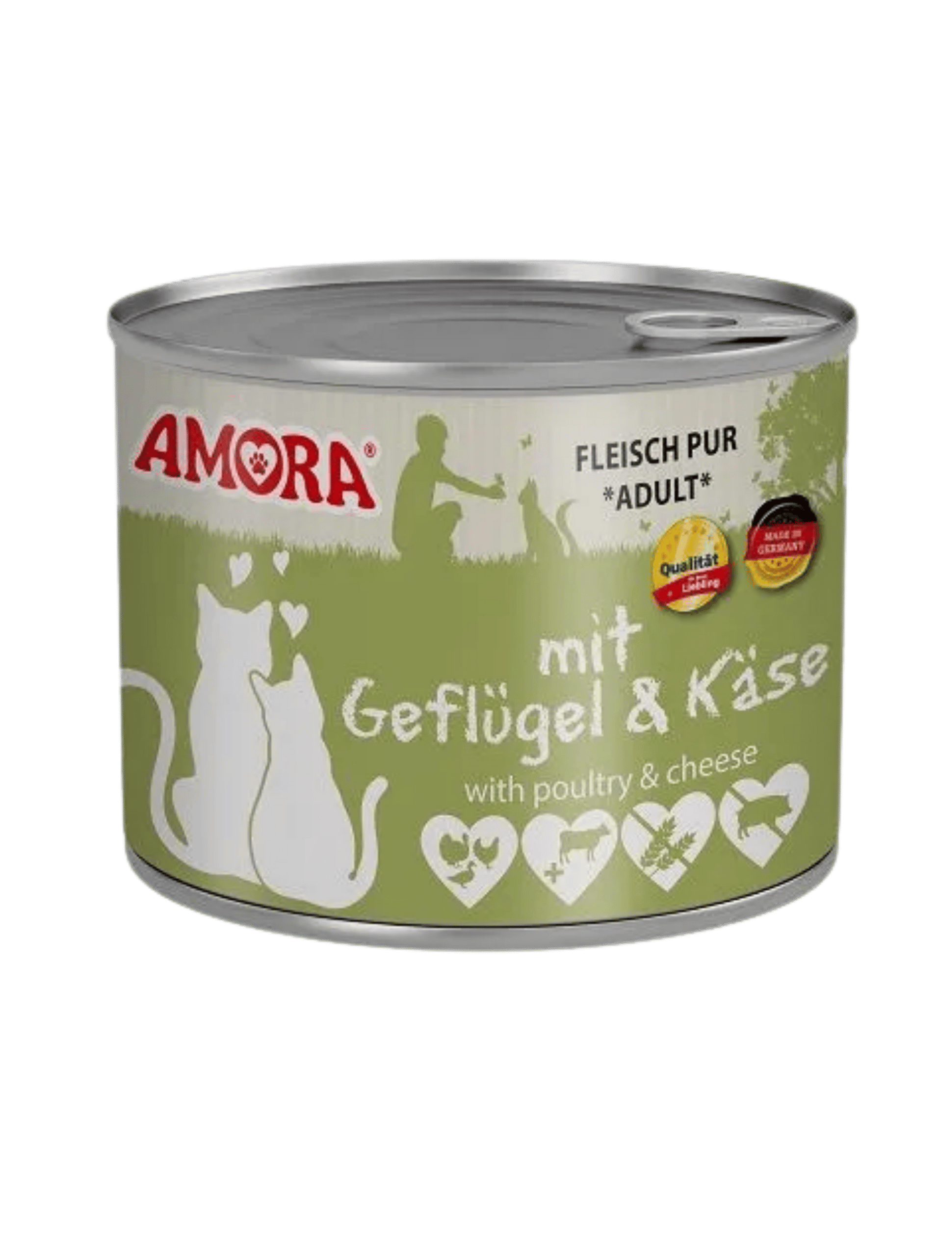Amora Cat – Fleisch Pur Geflügel + Käse