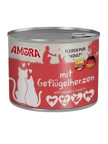 Amora Cat – Fleisch Pur Geflügelherzen