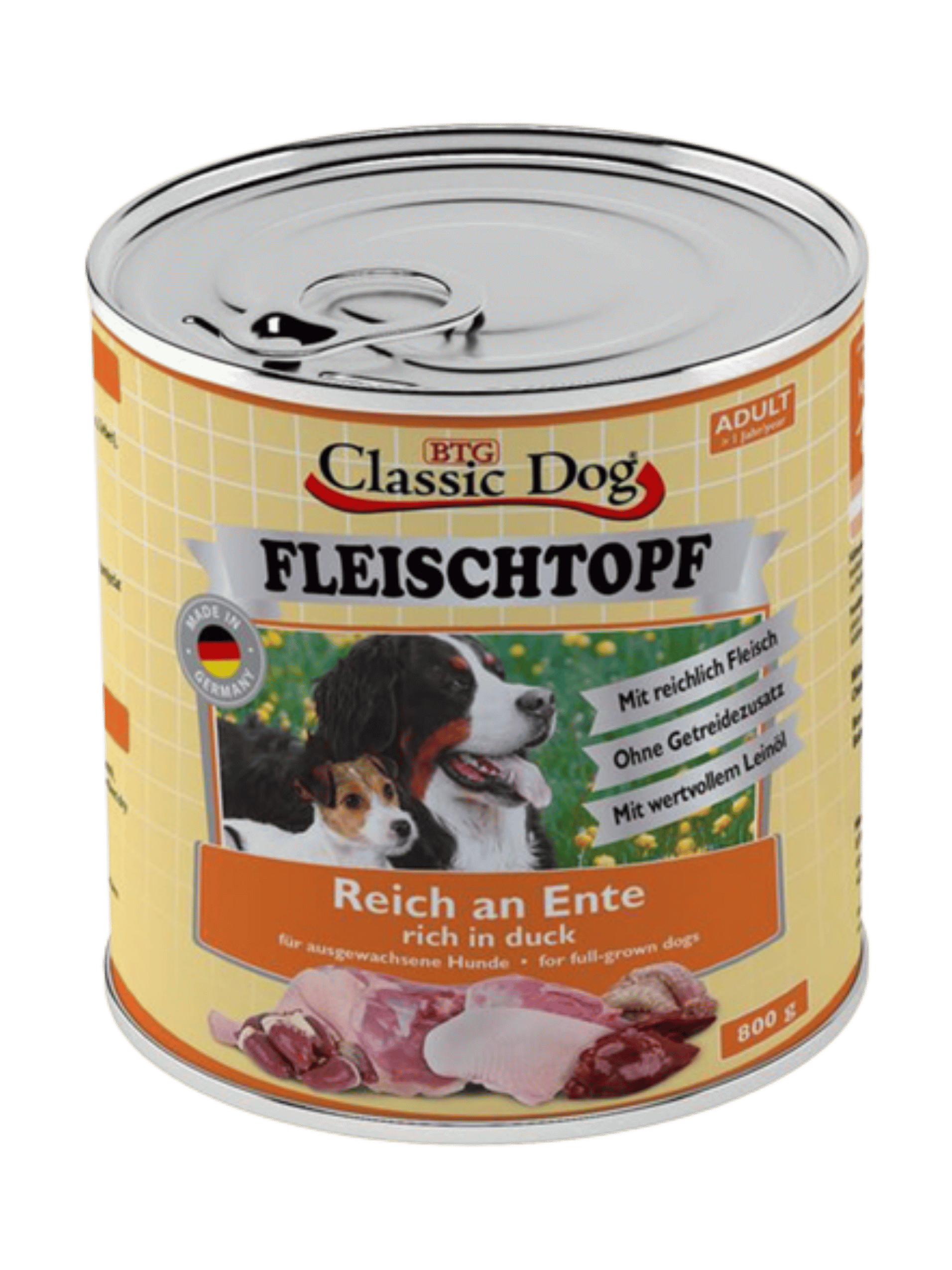 Classic Dog – Fleischtopf Adult Ente
