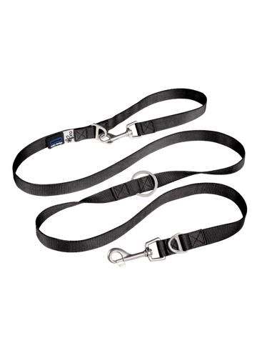 Curli – Verstellbare Leine Nylon Schwarz