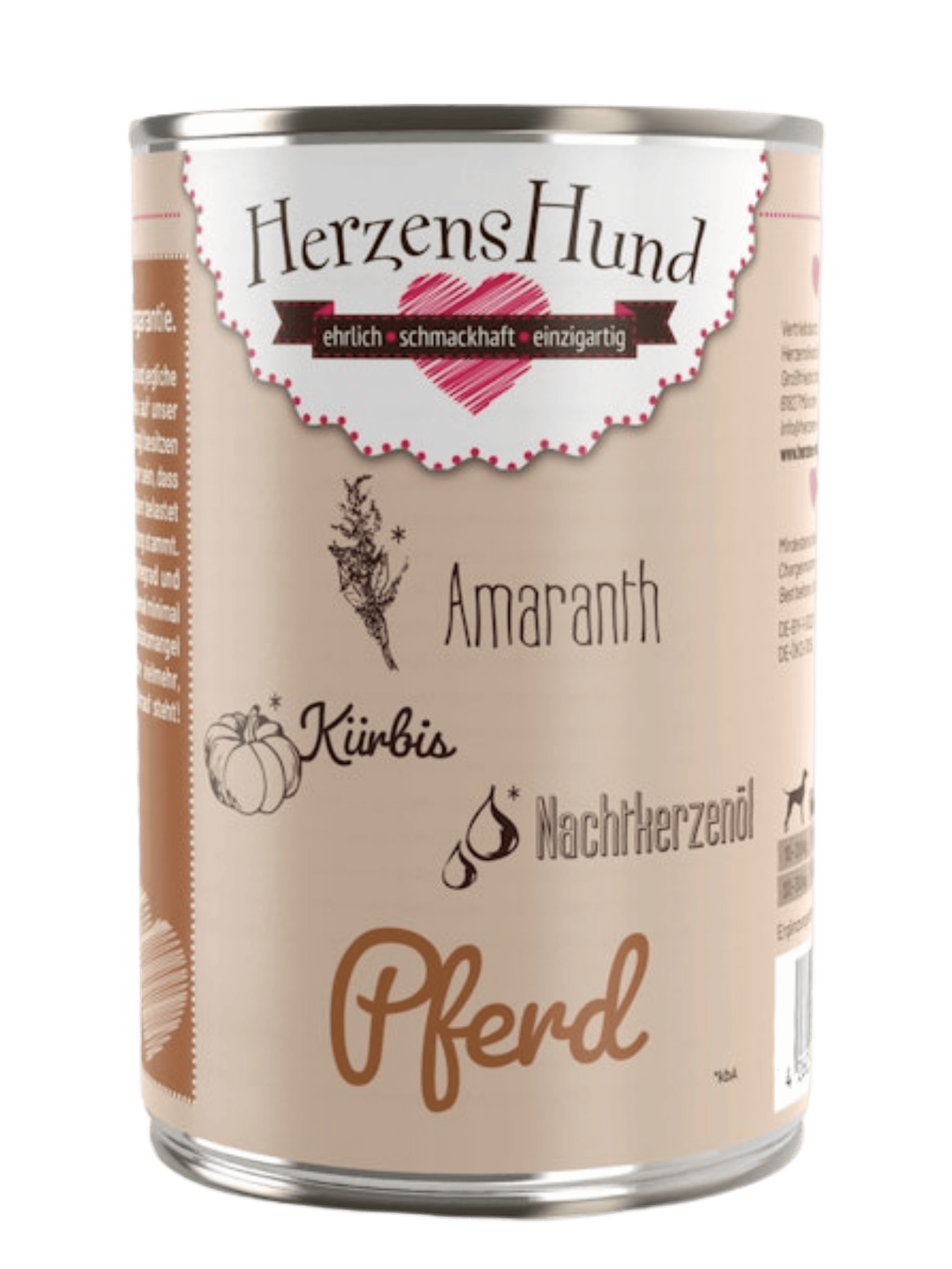Herzenshund – Pferd mit Amaranth