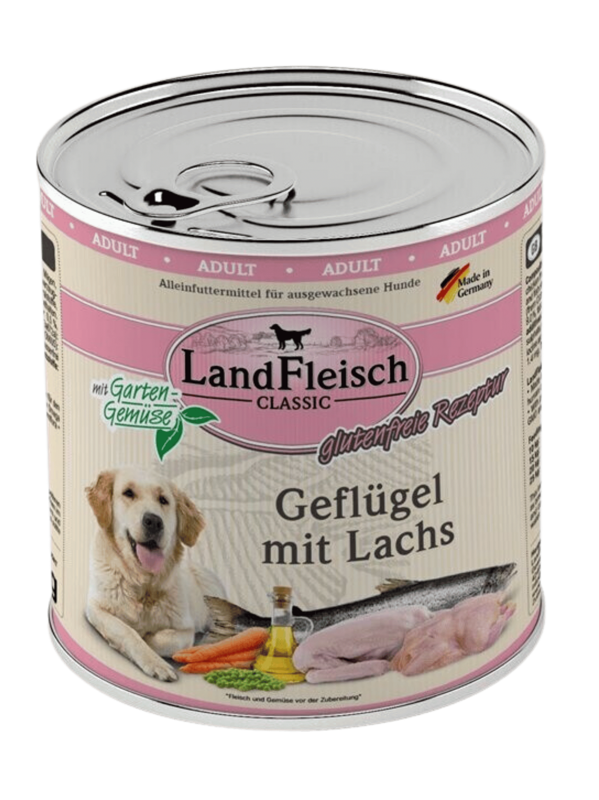 Landfleisch – Dog Classic Geflügel, Lachs
