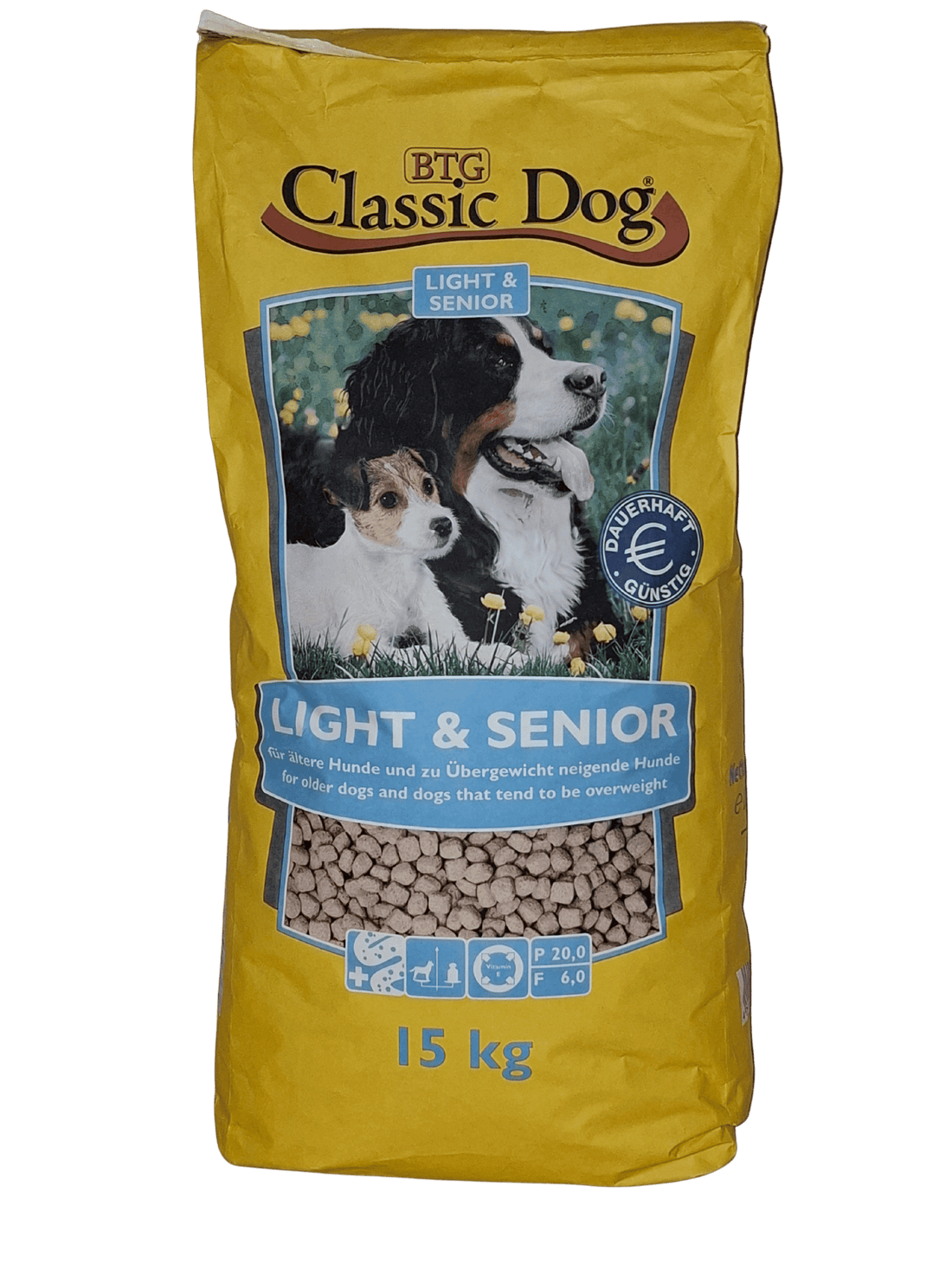 Glückliche Schnauze Senior Trockenfutter für ältere Hunde mit leicht verdaulichen Zutaten