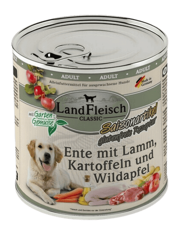 Landfleisch – Dog Classic Ente, Lamm, Kartoffel, Wildapfel